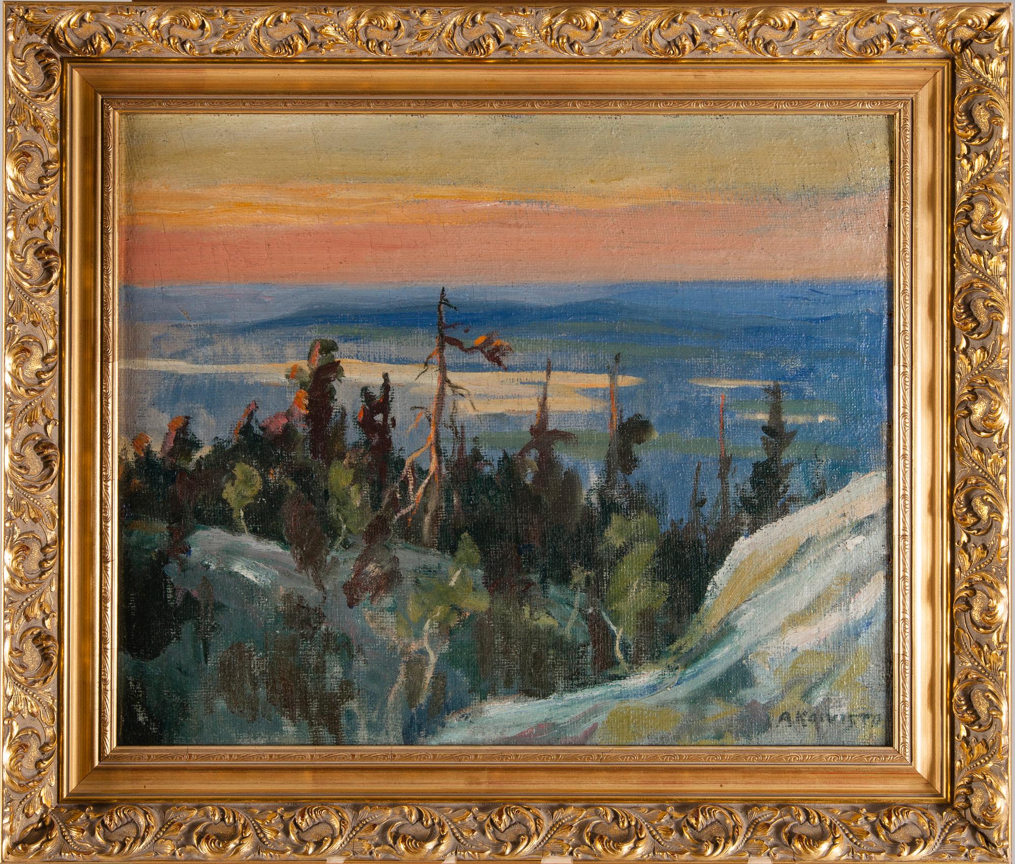 AUKUSTI KOIVISTO, olja på duk, signerad.