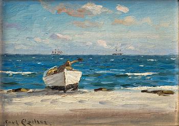 Carl Locher, Beach Scene, Skagen.