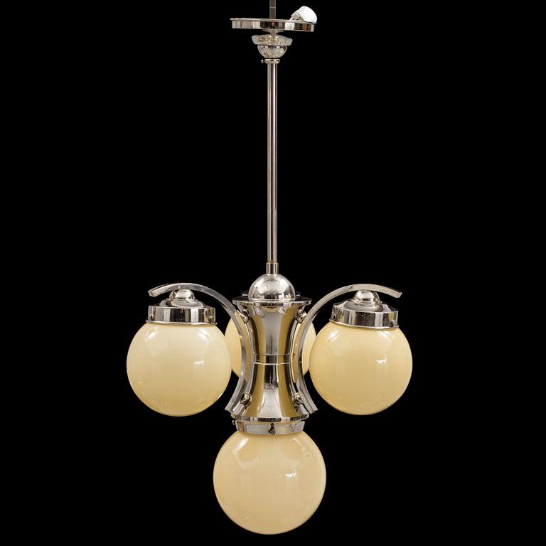 An Art Deco ceiling light, 1930's.