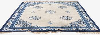 Rug, China, "antique finish", modern, 365x275 cm.