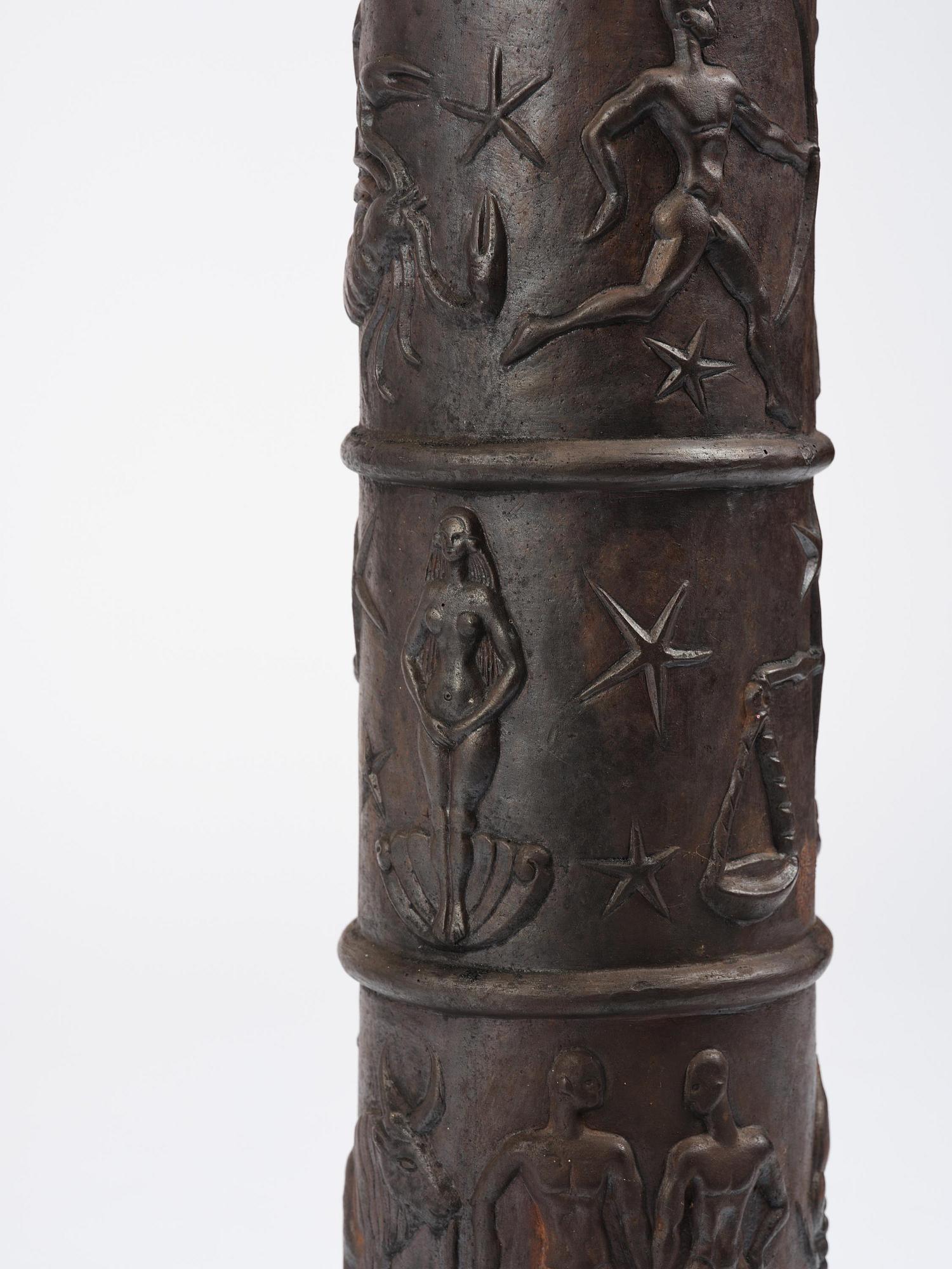 Johannes Dahl, piedestal, "Solvisare", Näfveqvarns bruk, Swedish Grace.