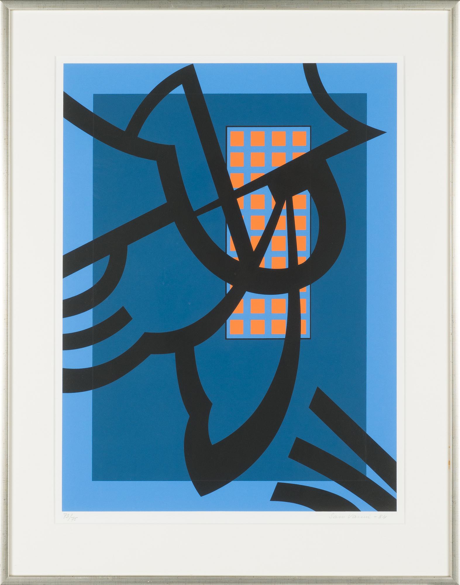 Sam Vanni, silkscreen, signed and dated -84, numbered 73/75.
