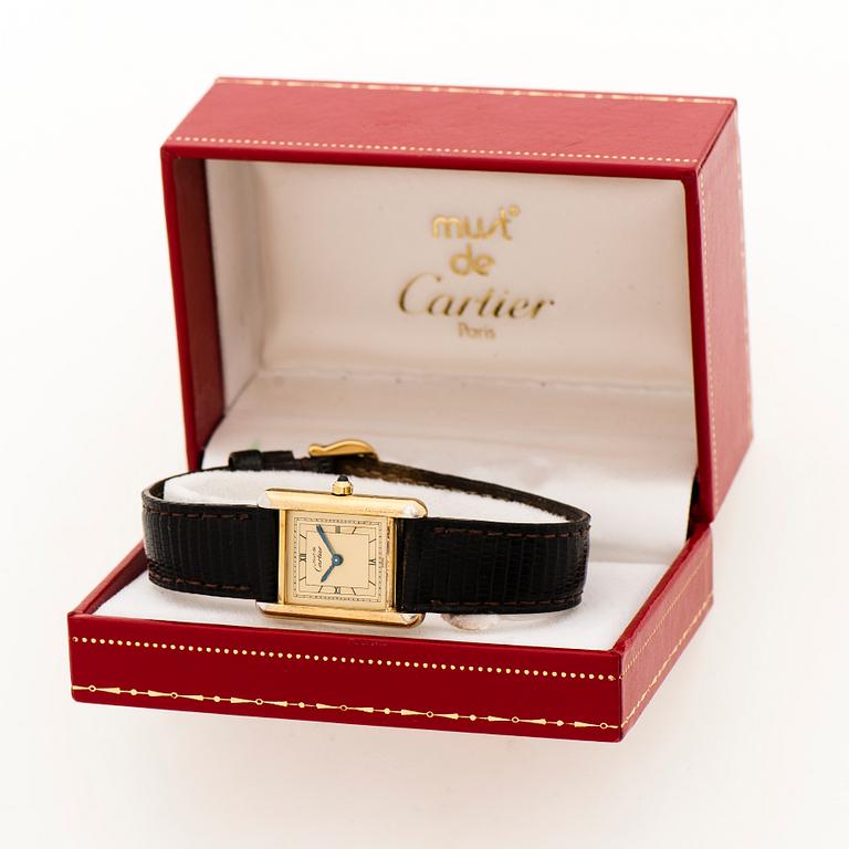 CARTIER, Tank, armbandsur, 20 x 20 (28) mm.