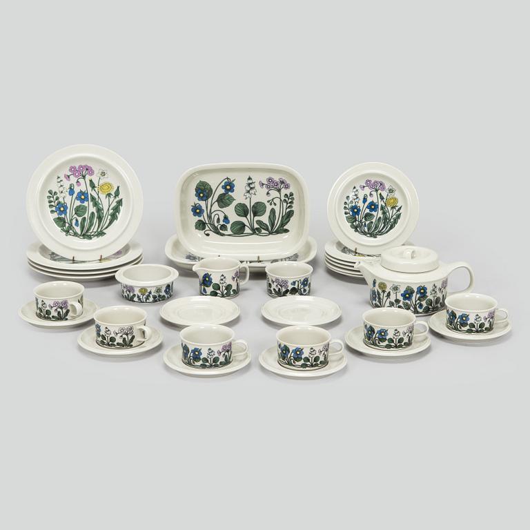 Esteri Tomula, Dinner service, 24 pieces, porcelain, “Flora”, Arabia, Finland.