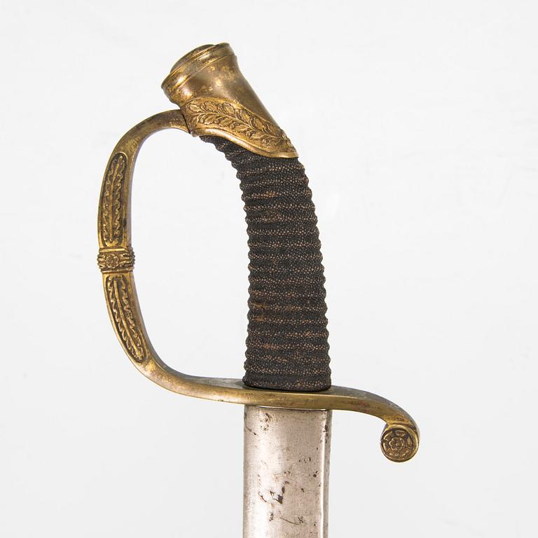 An Imperial Russian infantry officer's sabre model 1865.