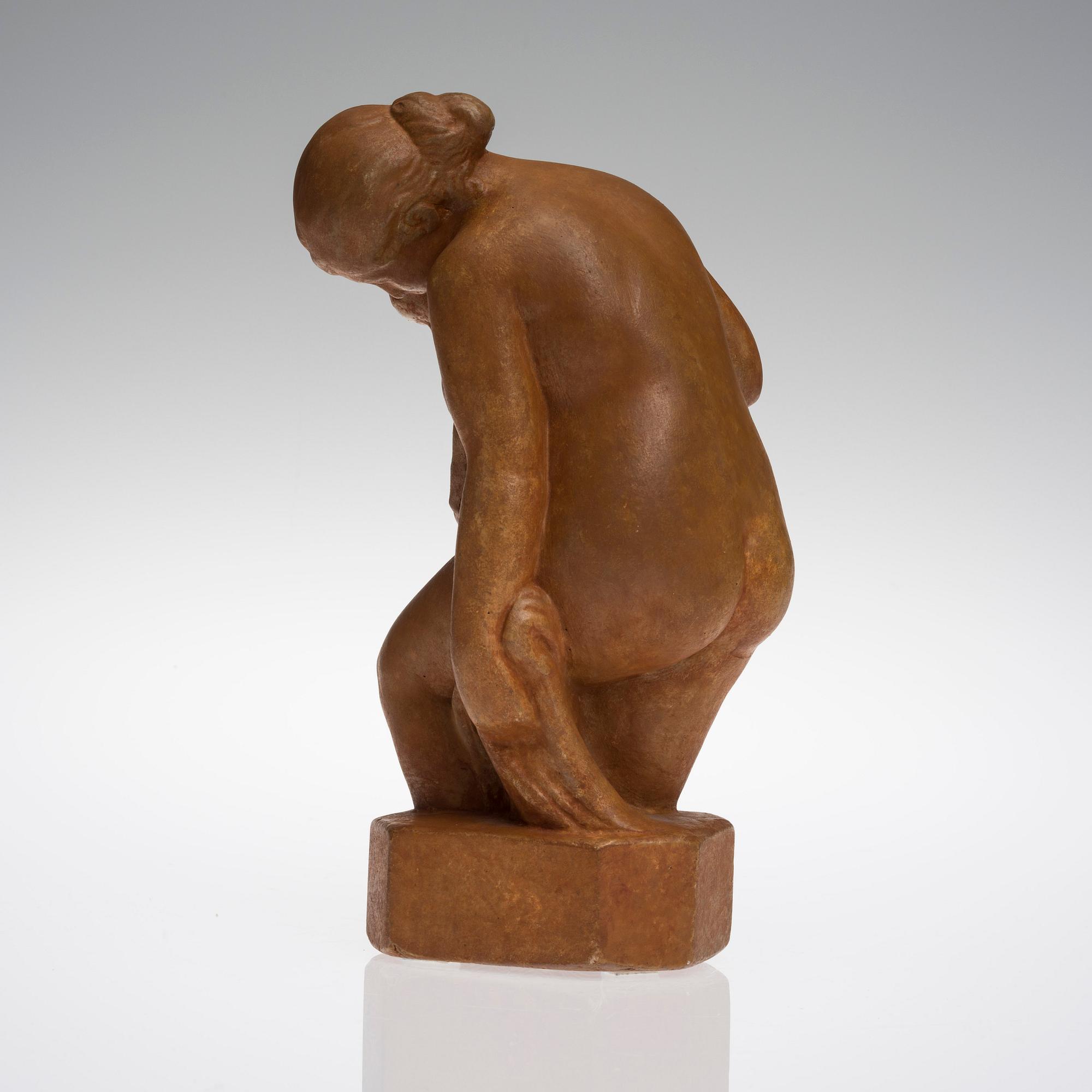 AARRE AALTONEN, skulptur, gips, i godset signerad och daterad 1914 1931.