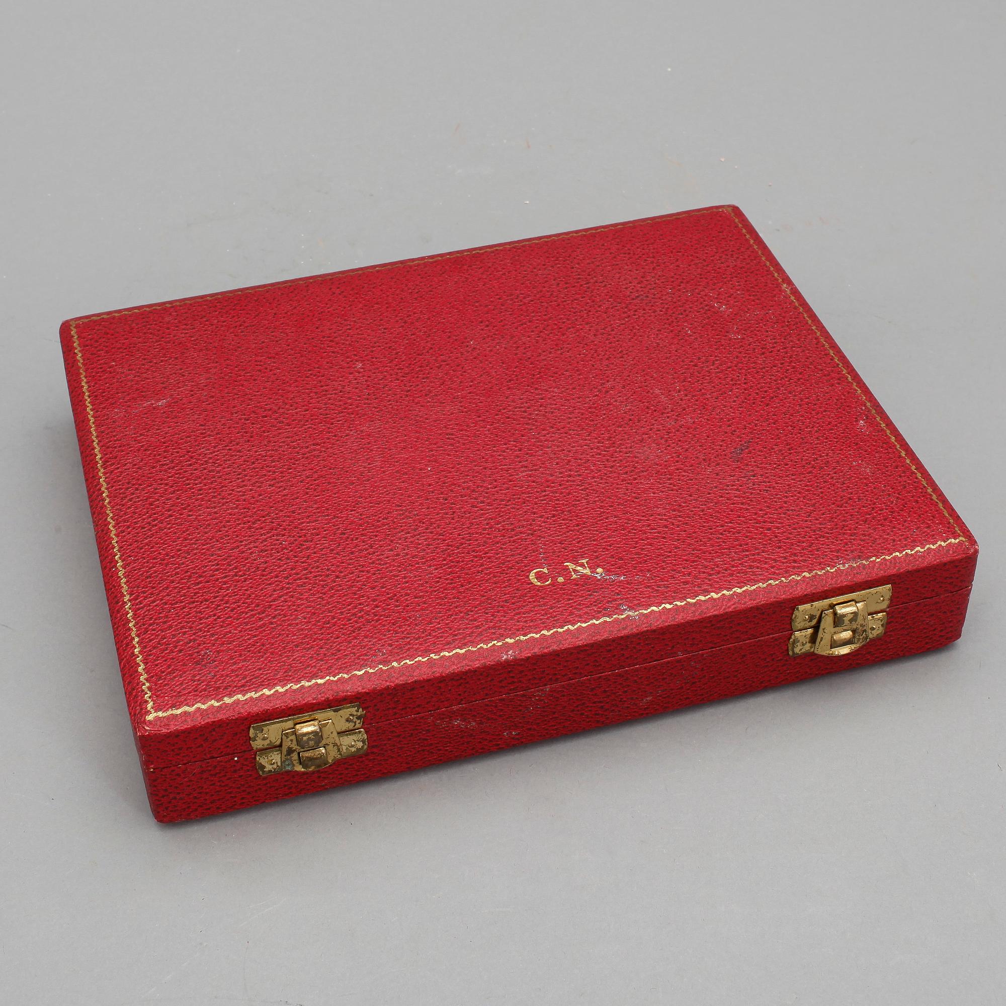 KNIVAR, 6 st, nysilver, 1900-tal.