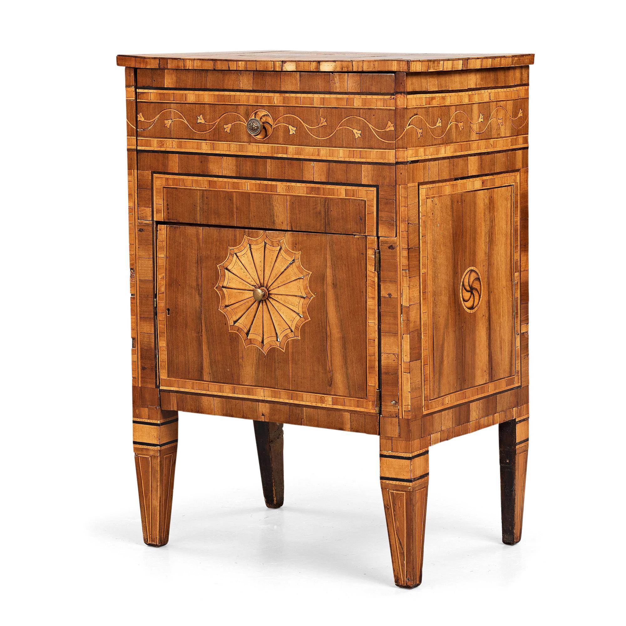 An Italian late 18th century chamber cup board.