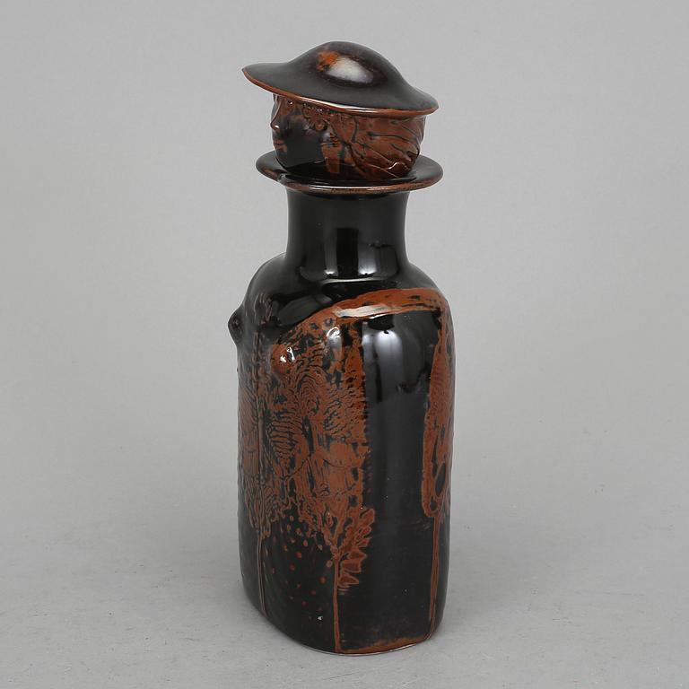 KARAFF, stengods. Stig Lindberg, Gustavsberg studio, 1970-tal.