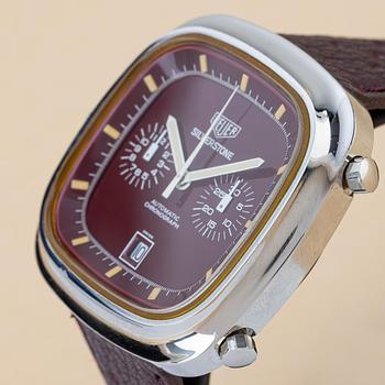 Heuer, Silverstone, "Burgundy", ca 1974.
