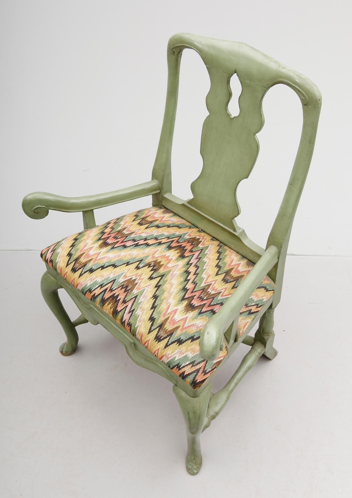 KARMSTOL, barock, 1700-tal.