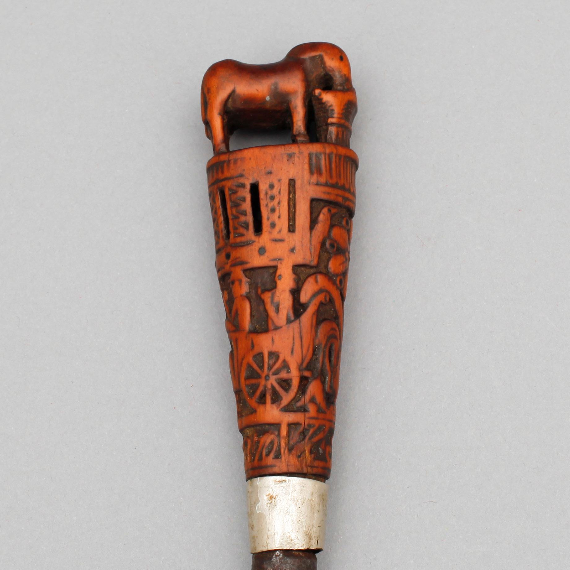 KNIV, allmoge, signerad och daterad 1870.