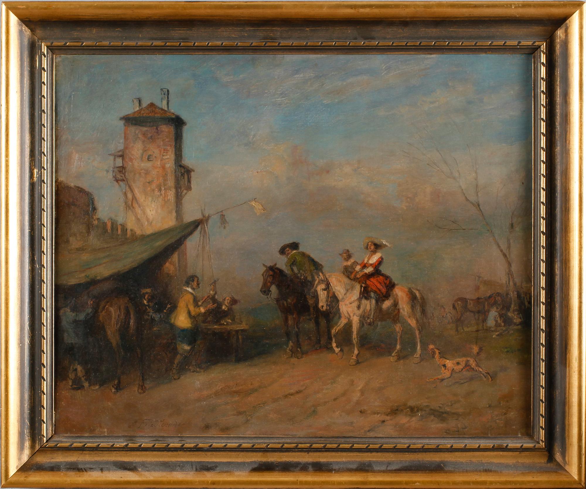 ALFRED FRIEDLAENDER, olja på duk, signerad.