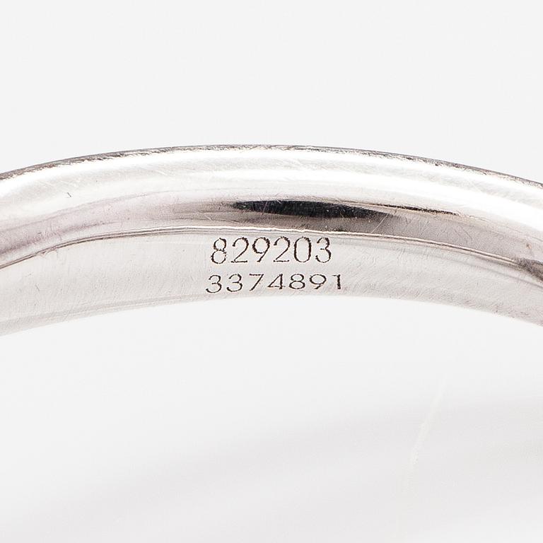 Chopard, Ring "Happy diamonds", 18K vitguld, diamanter ca 0.13 ct tot. Märkt.