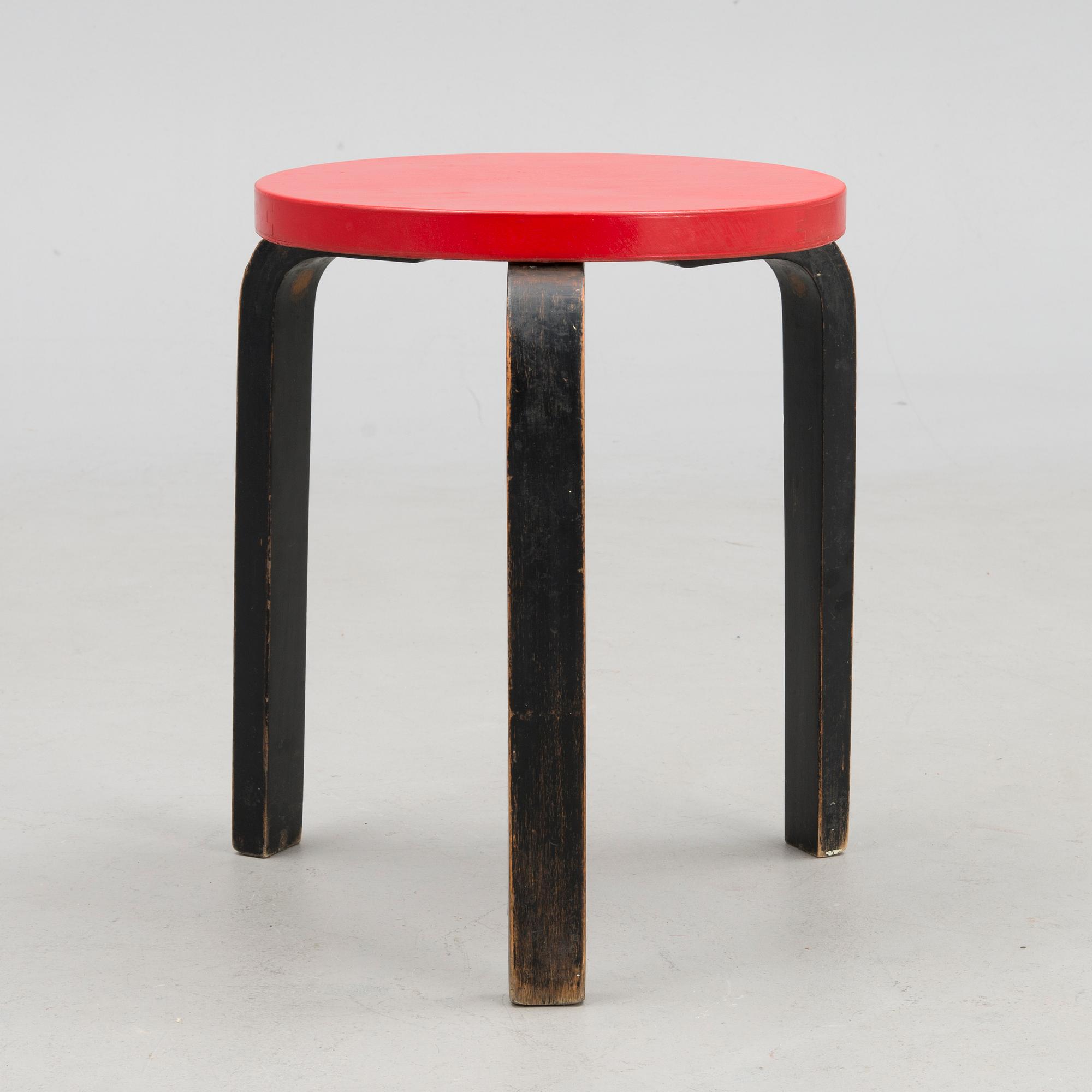 A late 1930s "60" stool for O.Y. Huonekalu-ja Rakennustyötehdas A.B. Finland.