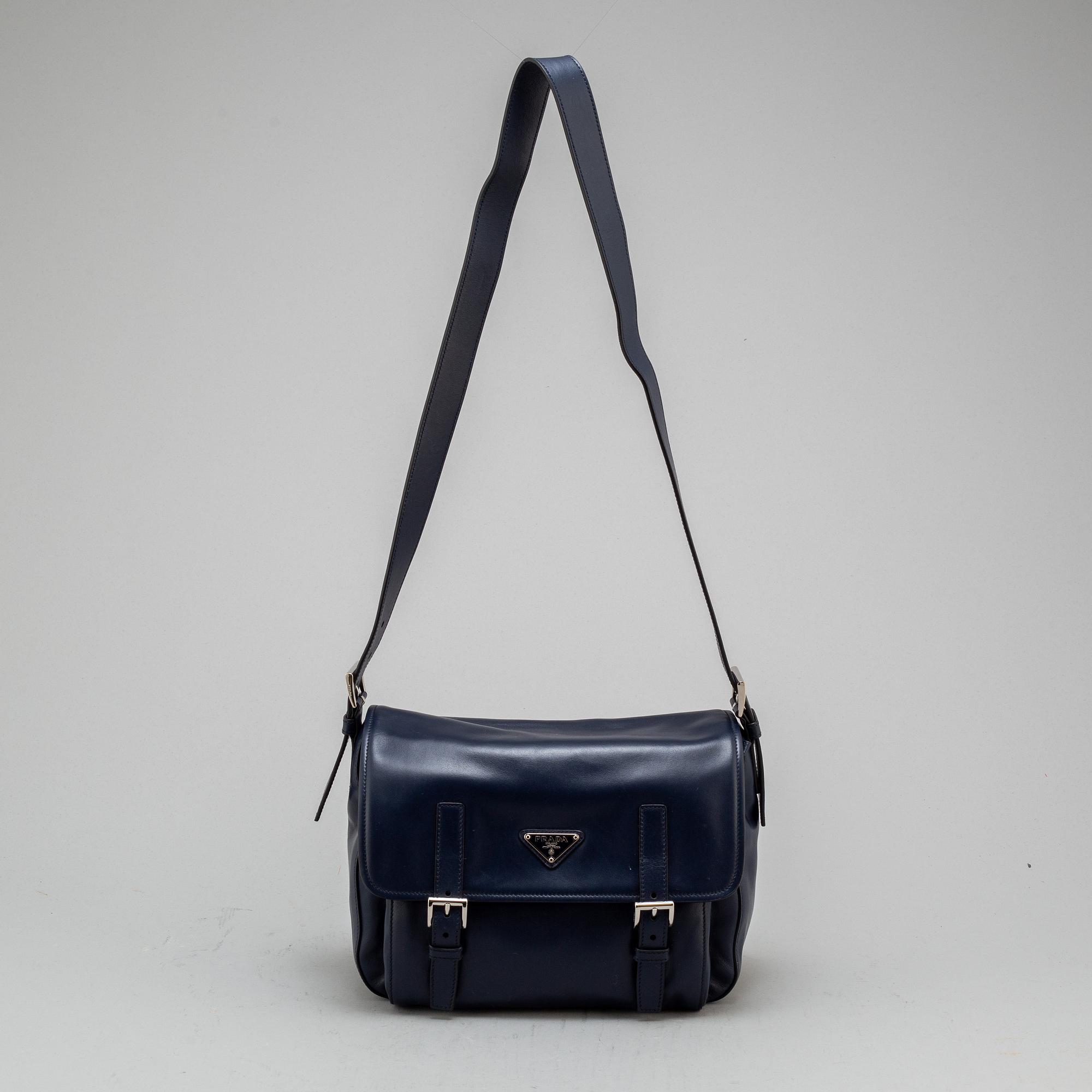 PRADA "Pattina Messenger bag Tessuto/Vela Baltico".