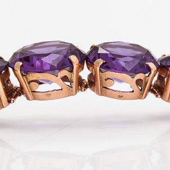 Armband, 18K guld, syntetiska safirer. Egypten.