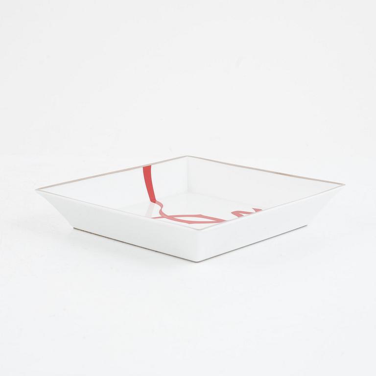 Cartier, a porcelain 'Entrelacés de Cartier trinket tray'.