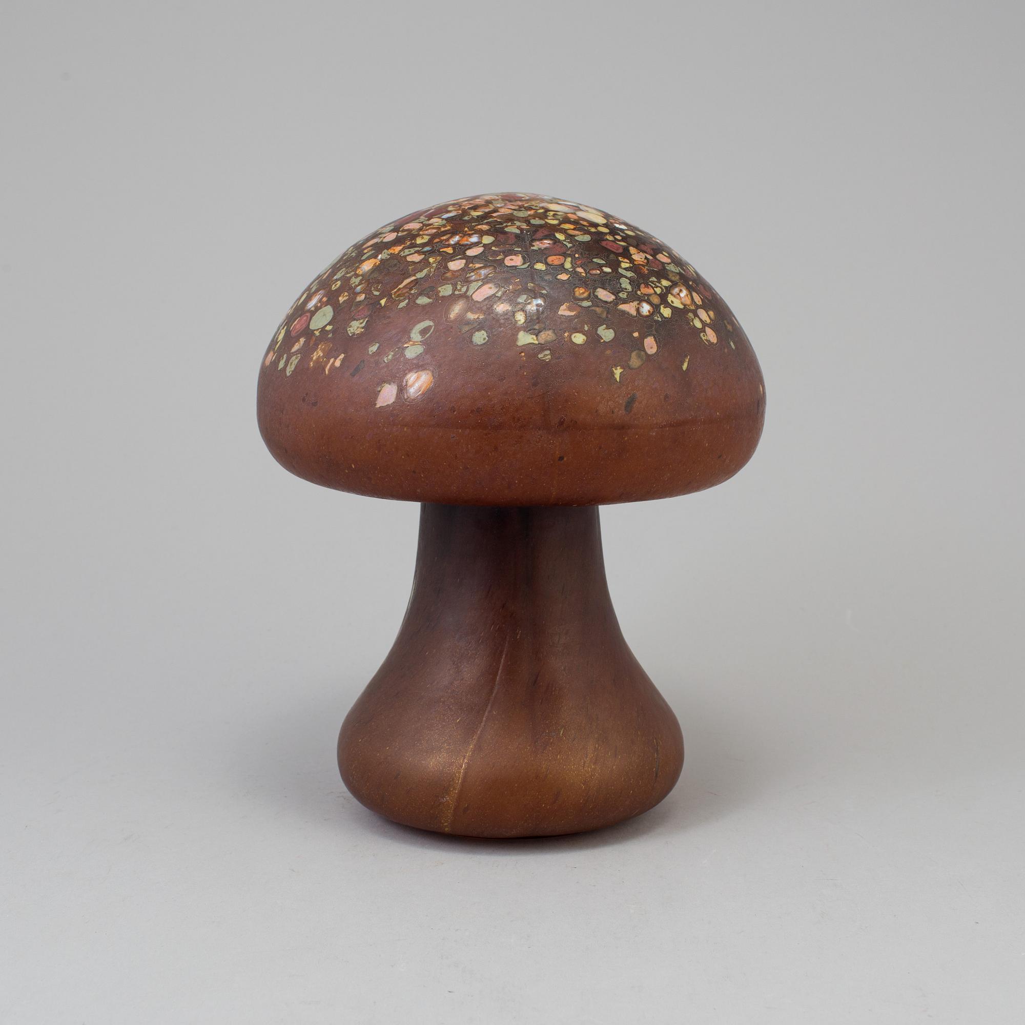 MONICA BACKSTRÖM, "Svamp", skulptur, glas, Kosta, 1980-tal.
