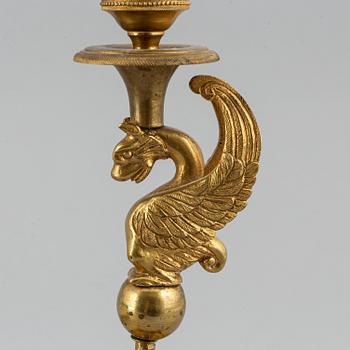 Ljusstakar, ett par empire-stil, 1900-talet början.