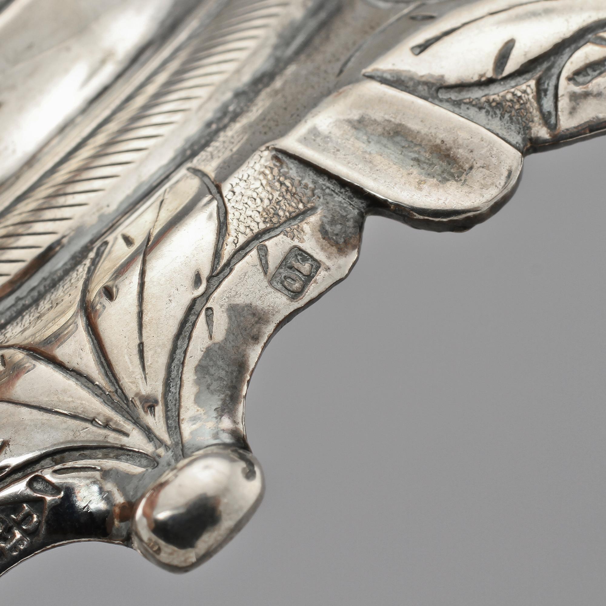 LJUSSTAKAR, ett par, silver, 1800-talets andra hälft, vikt 710 g.