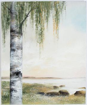 Inge Pettersson, "Vårbjörk", triptyk.