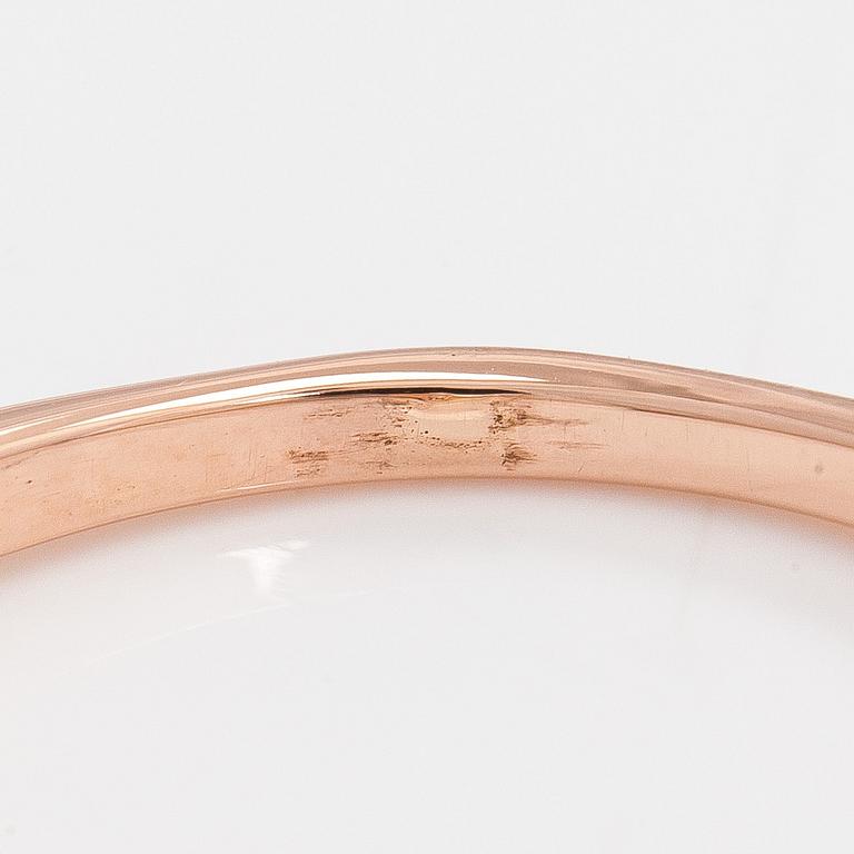 Ring, brilliant cut diamond, 14K rose gold.
