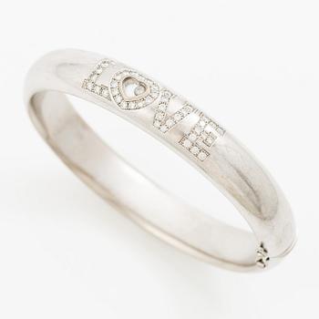 Chopard armband 18K vitguld med runda briljantslipade diamanter "Happy diamonds".