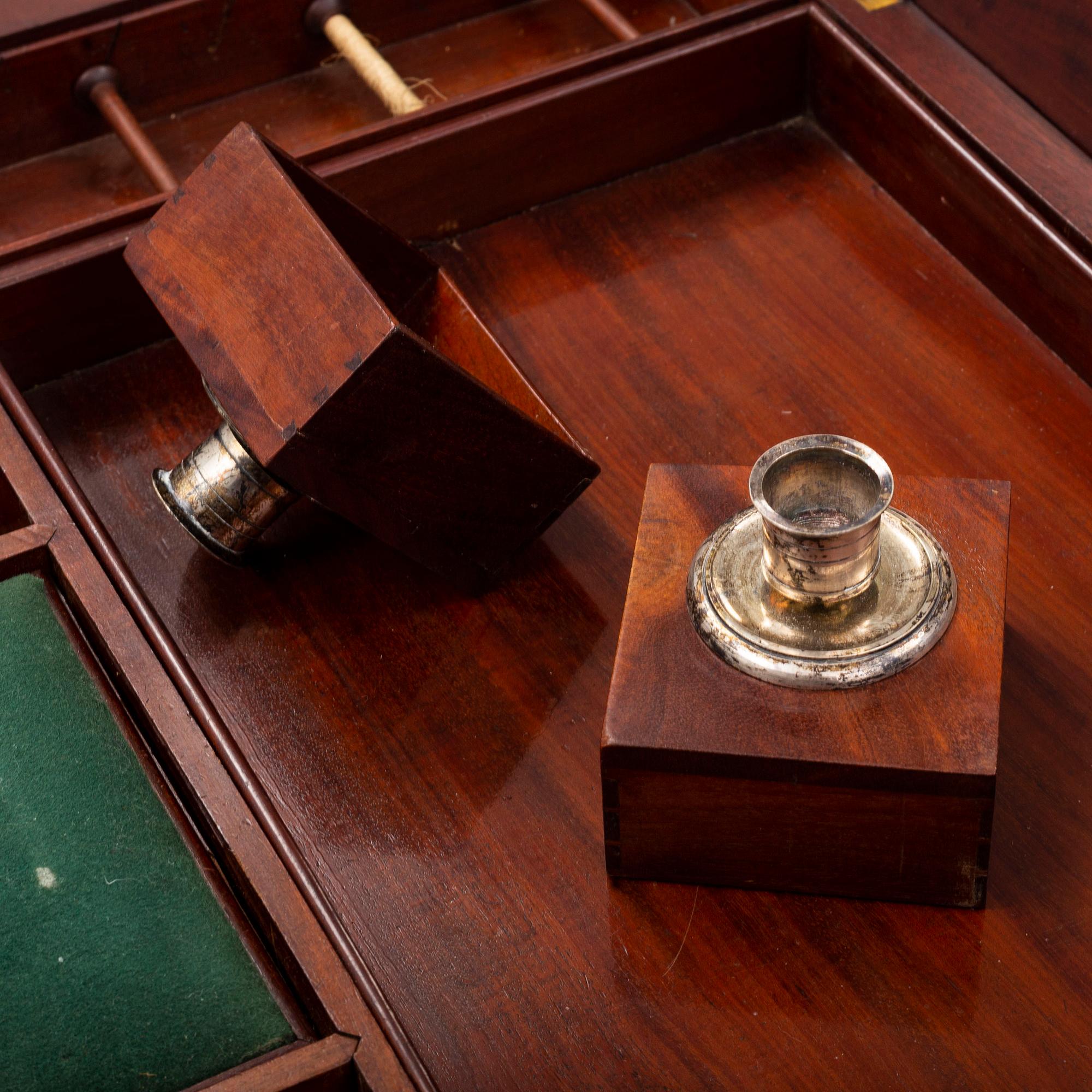 A mid 19th century sewing table.