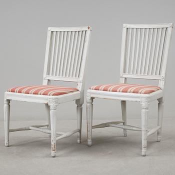 STOLAR, ett par, gustavianska, tidigt, 1800-tal.