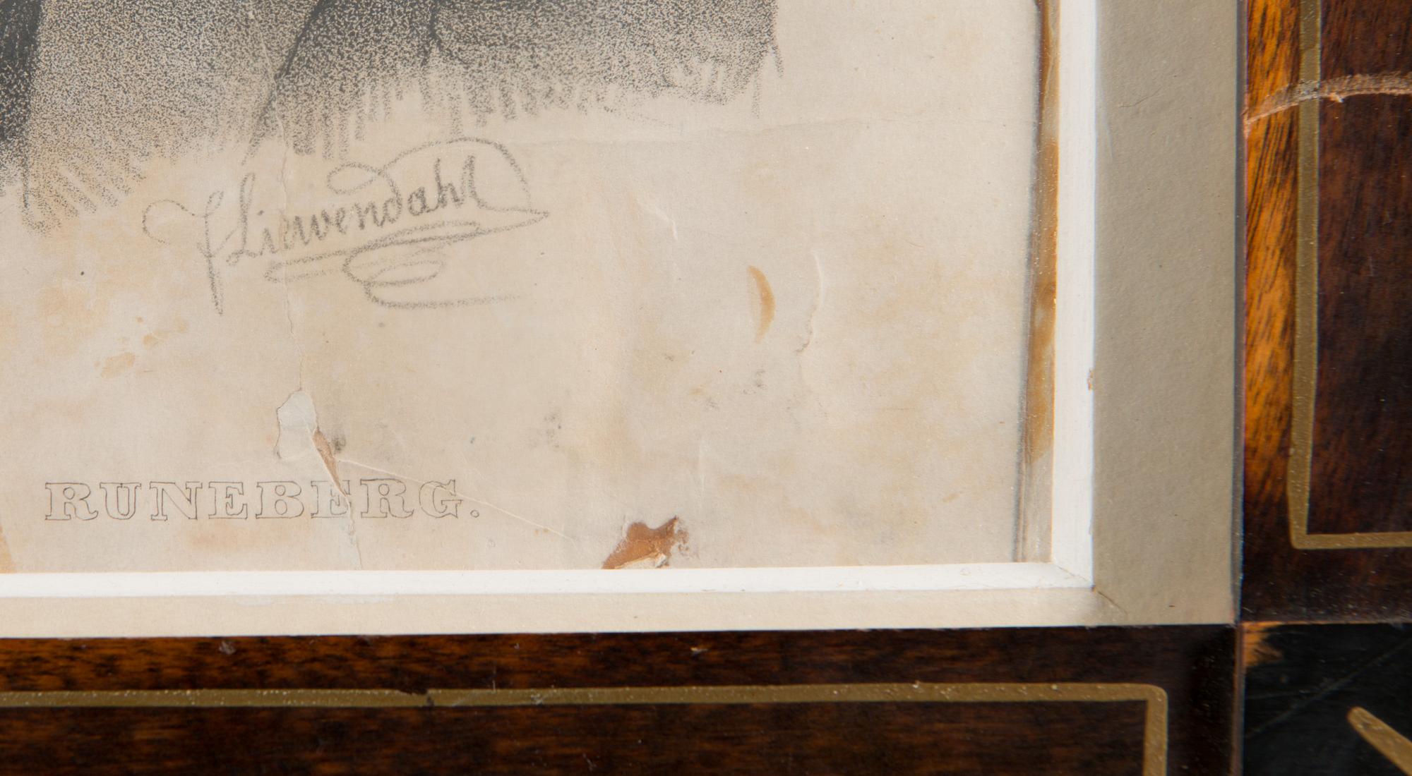 after, lithograph by F. Liewendahl, 1800s.