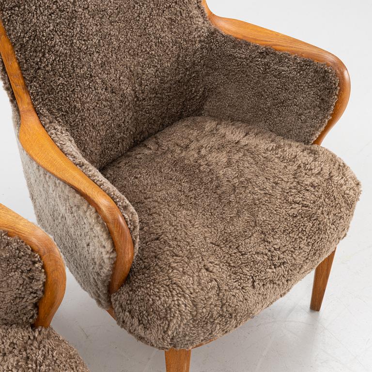 Two easy chairs, 1950's/60's.