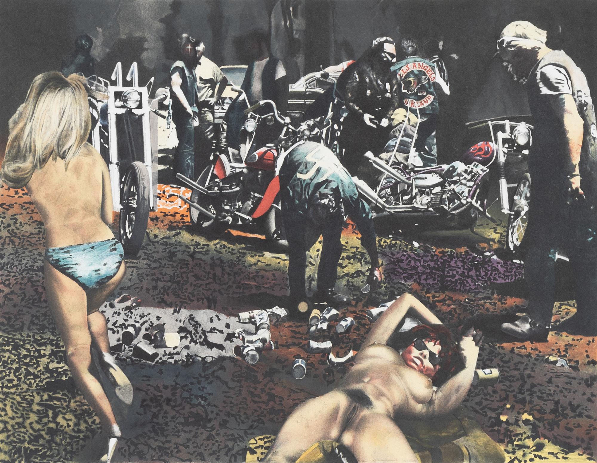 John-E Franzén, a lithograph in colours, 1990. signed 272/360.