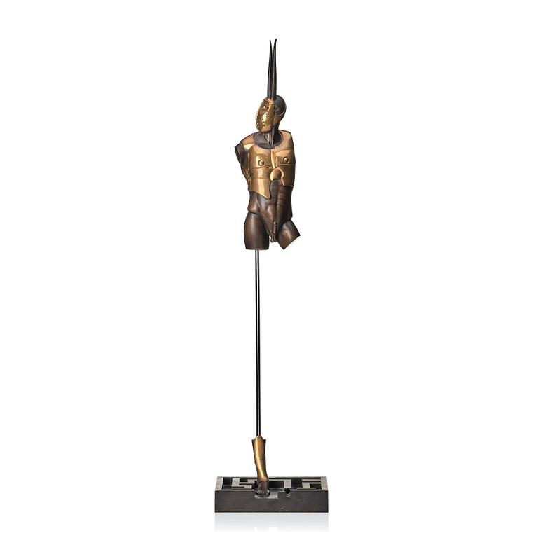 Paul Wunderlich, sculpture, copper, bronze and metal, Incised Wunderlich and numbered 448/2000.