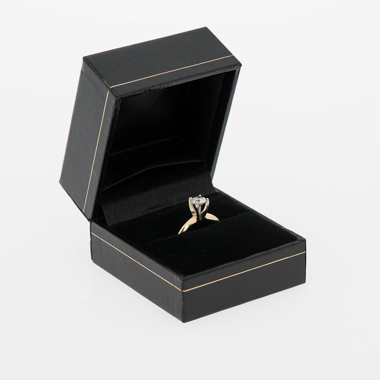 RING, briljantslipad diamant, 14K guld.