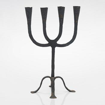 A French/Spanish candlestick, 18th/19th century.