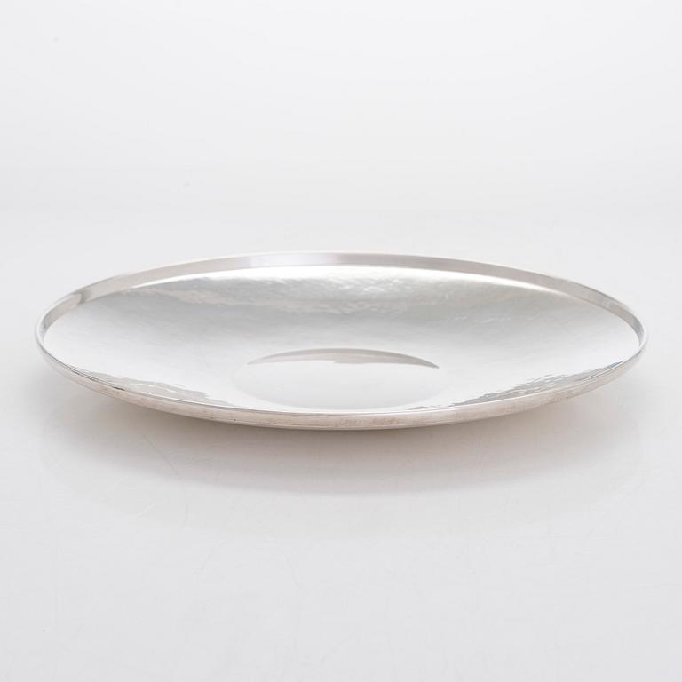 Tapio Wirkkala, silver dish, Kultakeskus, Hämeenlinna 1978.