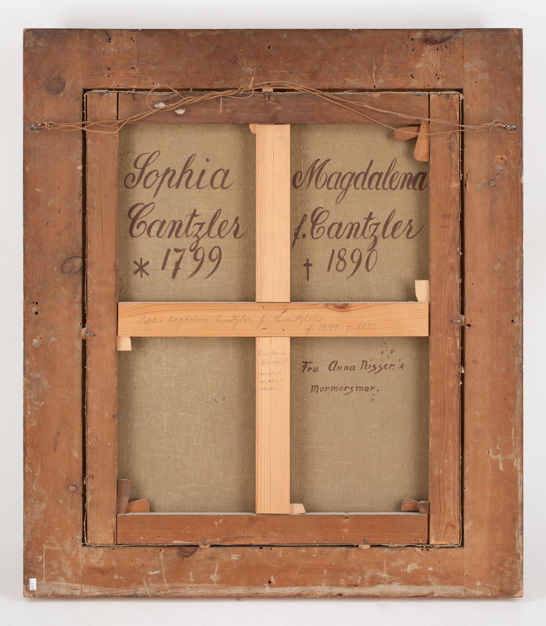Fredric Westin, "Sophia Magdalena Cantzler" (1799-1890).