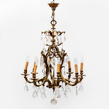 A 20th century Rococo style chandelier.