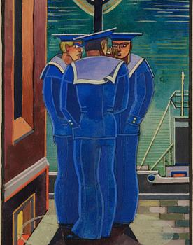Gösta Adrian-Nilsson, "Tre sjömän i gränd".