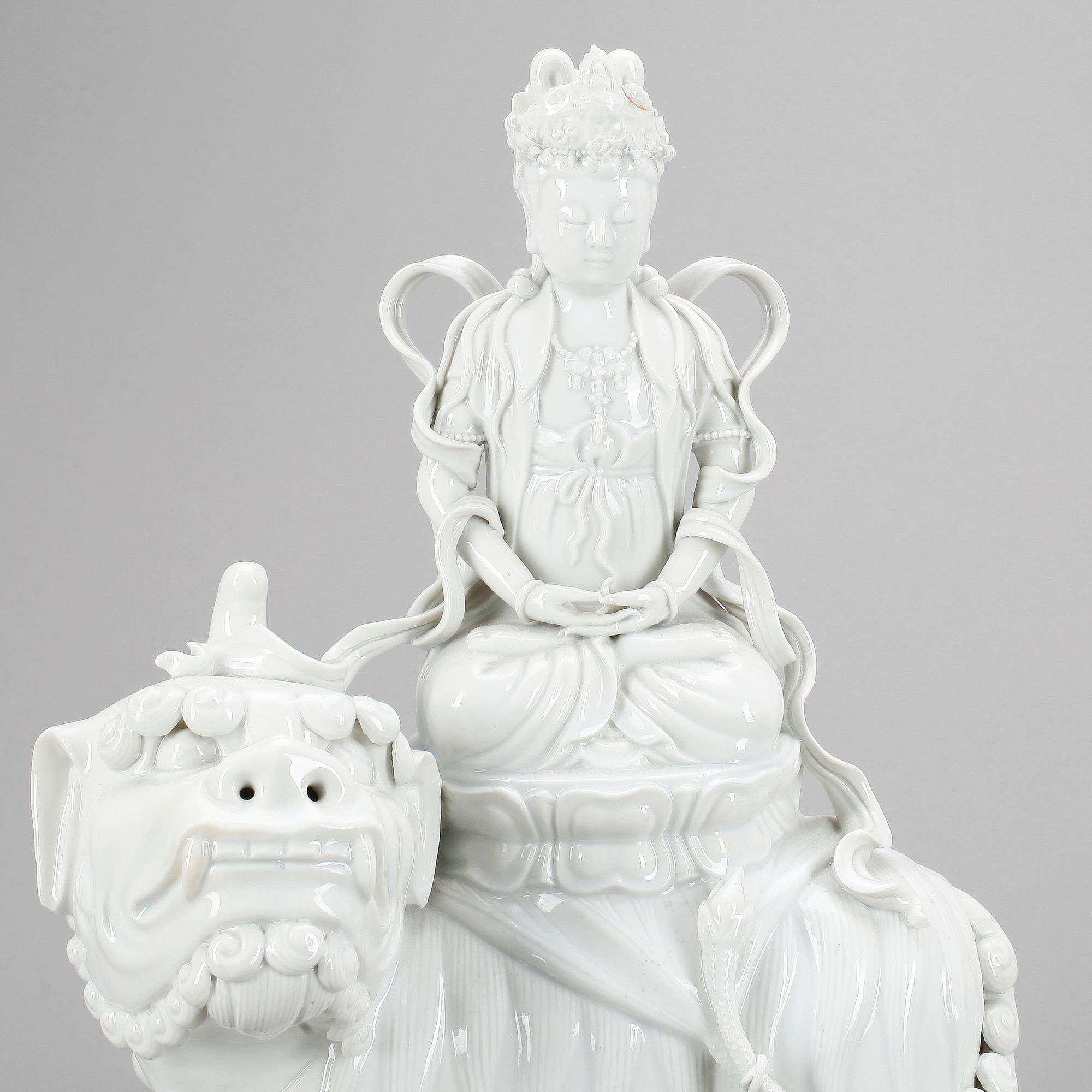 FIGURIN, Blanc de chine, 1800/1900-tal.
