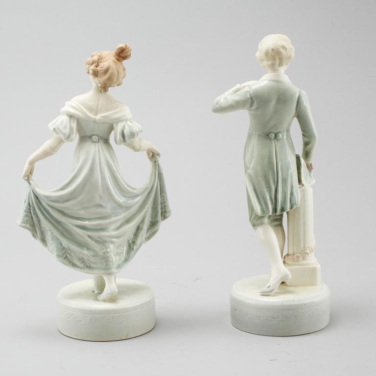 Two porcelain figurines by Ernst Wahliss for Royal Vienna, first half of the 20th century.