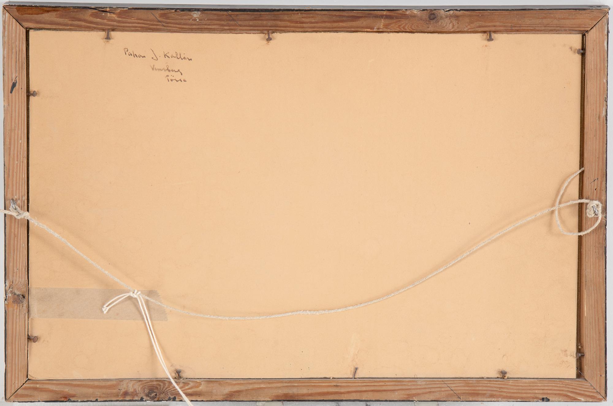 OTTO HESSELBOM, olja på duk uppklistrad på pannå. Signerad.