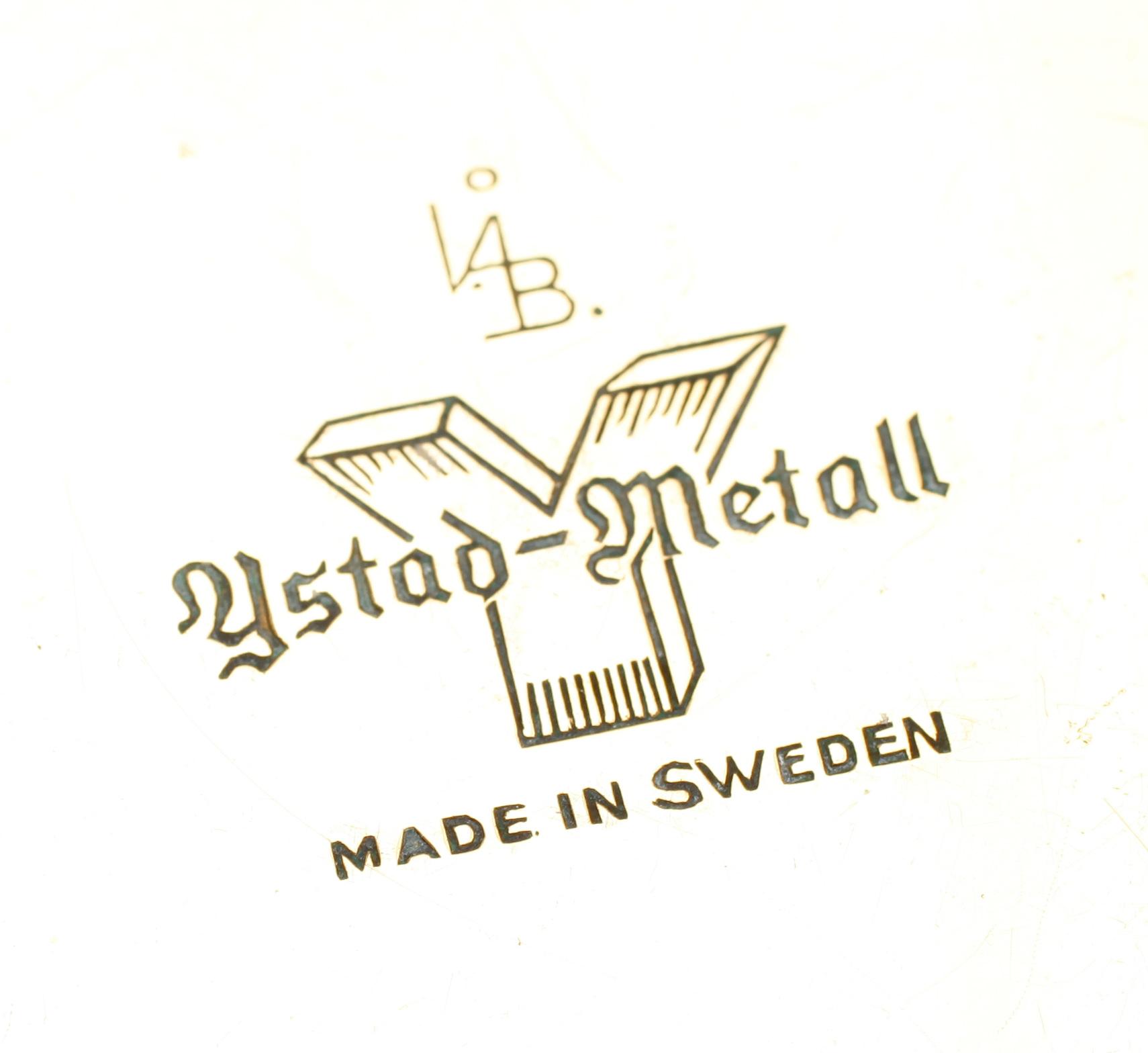 LJUSSTAKAR, 2 par,  mässing, "Lilja " Ivar Ålenius Björk,  Ystad Metall Made in Sweden.