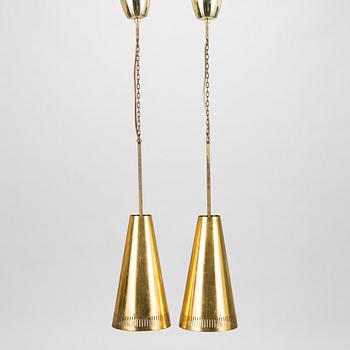 Paavo Tynell, a pair of 1953 pendant lights for Taito.