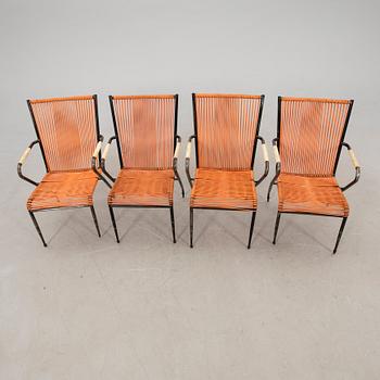 Garden armchairs, 4 pcs, mid-20th century.