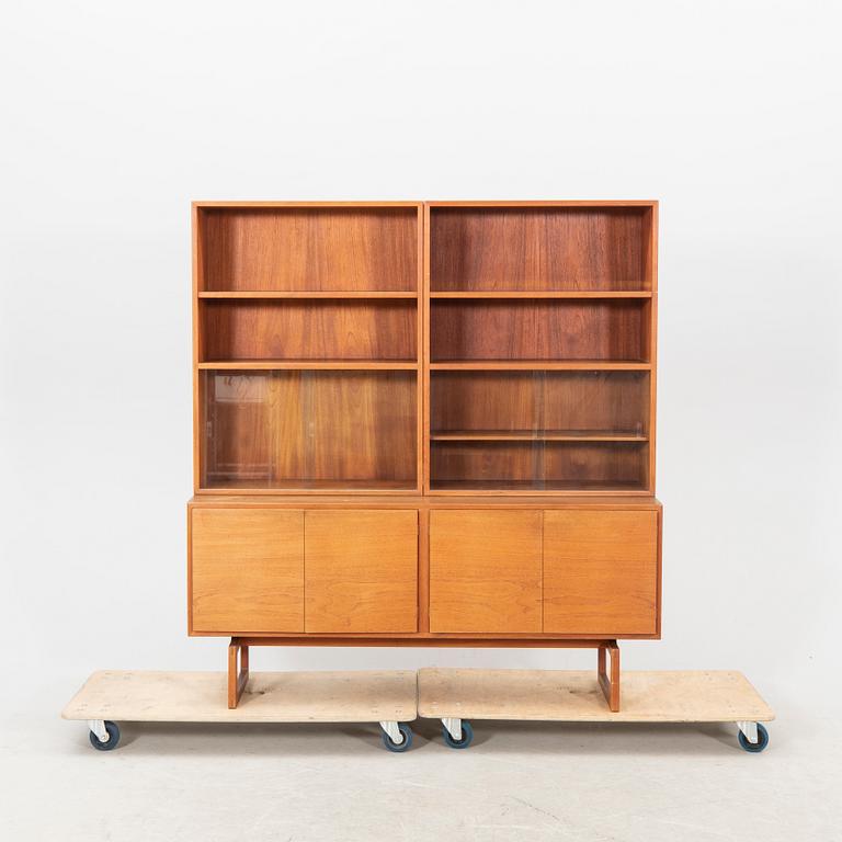 Arne Hovmand-Olsen, A set of two Danish 1960s teak book shelves for Mogens Kold.