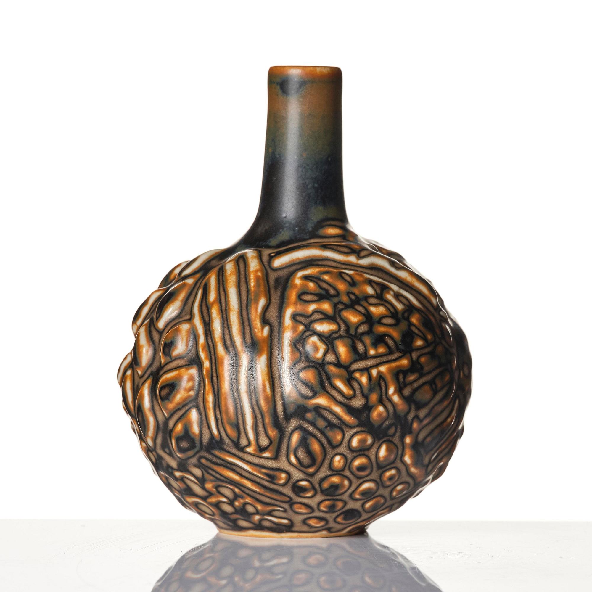 Axel Salto, a stoneware vase, Royal Copenhagen, Denmark 1958.