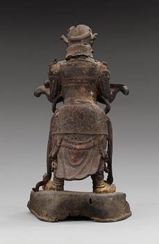 KRIGARE, brons. Qing dynastin, 1600-tal.