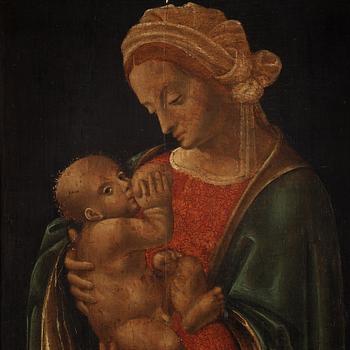 Bernardino Jacobi Butinone Hans krets, Madonnan med barnet.